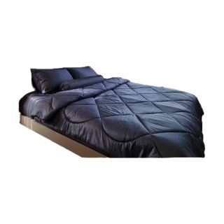 ชุดผ้าปูที่นอนโรงแรม (Luxury Bedding) "Deep Blue" Collection (แบบรวมผ้านวม)