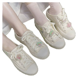 Minx รุ่น peony รองเท้าผ้าใบปิดส้น sneaker / เปิดส้น slipper