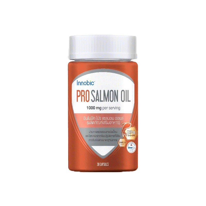 Innobic อินโนบิก โปร แซลมอน ออยล์ (ผลิตภัณฑ์เสริมอาหาร) Pro Salmon Oil 30 แคปซูล