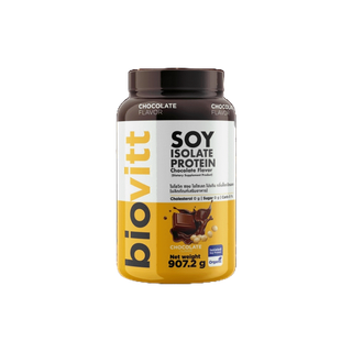 กทม.1วันถึงbiovitt soy protein isolate โปรตีนพืช โปรตีนถั่วเหลือง รสช็อกโกแลต โปรตีนสูง 30g กระปุกใหญ่ อร่อย ดื่มง่าย