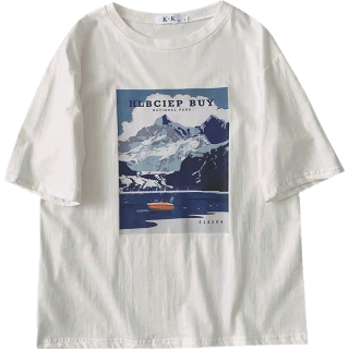 FF.shop- รวมลายฮิต เสื้อยืดคอกลม แขนสั้น พื้นขาว สกรีนลาย คมๆ ลายน่ารักๆ #A27