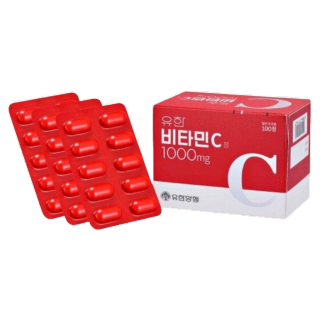 วิตามิน ซีพี่ จุน Y uhan Vitamin C 1000mg. วิต ามินซี วิตา มินเ กาหลี (100 เม็ด/กล่อง) Exp:2025