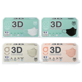 [KSG Official] หน้ากากอนามัย ทรง 3 มิติ หนา 3 ชั้น G LUCKY 3D Face Mask 3-Layer (กล่อง บรรจุ 40 ชิ้น)