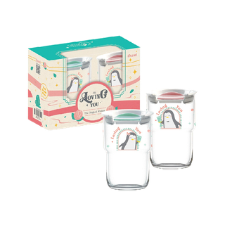 Ocean -ชุดของขวัญ แก้วน้ำ The Magical Wishes Couple Set 460 ML - Penguin Passion (pack of 2)
