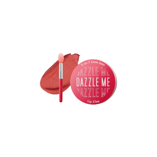 DAZZLE ME 2-in-1 Love Jam Lip Clay ลิปโคลน เนื้อมูส กํามะหยี่ ใช้ทั้งปากและแก้ม ติดทน