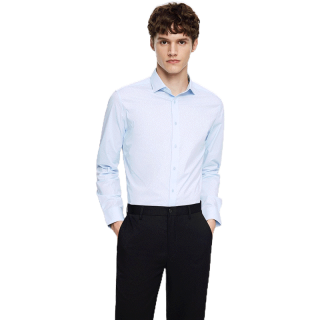 โปรโมชั่น : G2000 เสื้อเชิ้ตผู้ชาย ทรงสมาร์ทฟิต SMART FIT รุ่น 2612181270 BLUE