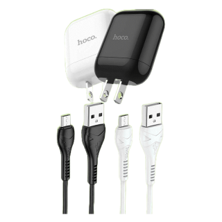 [ มีโค้ดรับเงินคืน✅]✨ Hoco HK2 เซตหัวพร้อมสายชาร์จ จ่ายไฟเต็ม 3.4A Max สำหรับ Micro USB / iOS / Type-C Charger set hc7