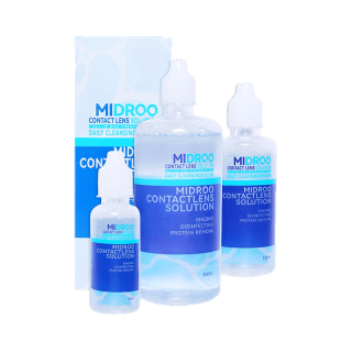 MIDROO แช่คอนแทคเลนส์น้ำยาล้างคอนแทคเลนส์ ขนาด 60 ml/ 120ml/360ml