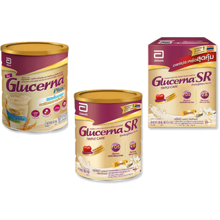 *อ่านก่อนสั่ง*[ออเดอร์ละไม่เกิน 6 กระป๋อง]สำหรับผู้ป่วยเบาหวาน Glucerna SR(กลูเซอนา เอสอาร์) Triple Care กลิ่นวนิลลา และ Glucerna Plus กลิ่นธัญพืช ขนาด 850 กรัม