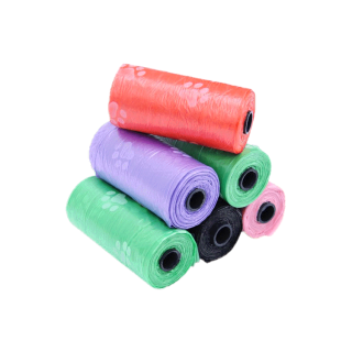 โปรโมชั่น : Boqi Factory ถุงเก็บอึหมา ถุงเก็บอึแมว ถุงขยะพกพา ถุงเก็บมูลสุนัข คละสี 1 แพ็ค มี 3 ม้วน Trash bag