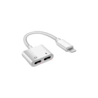 อะแดปเตอร์สายแปลงสำหรับ ios สายแปลงต่อหูฟัง 3.5มม. พร้อมชาร์จไฟ for IOS To Aux3.5 Adapter สายแปรงหูฟัง สำหรับไอโฟน ไอแพด