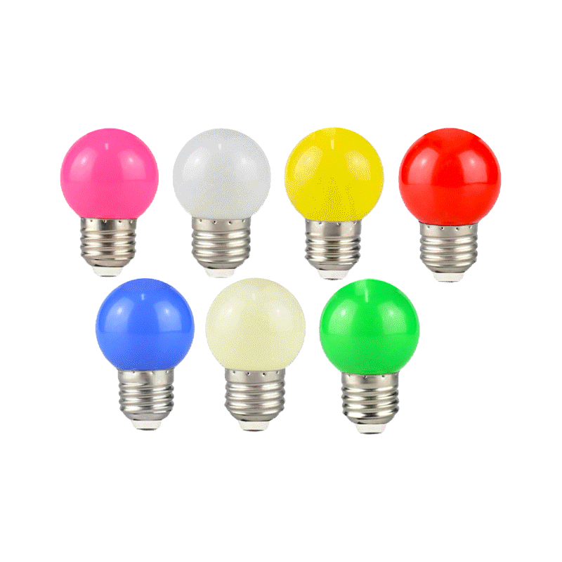 หลอดไฟปิงปอง LED 3W ขั้วE27 สี เป็นPVC ตกไม่แตก [DOLPHIN]