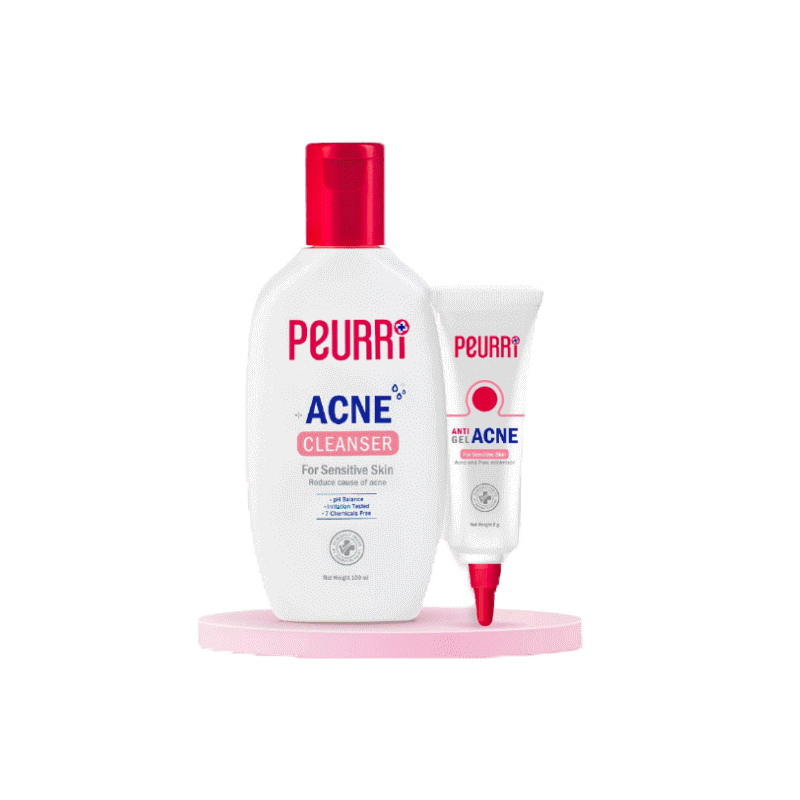 PEURRi Anti Gel Acne 8 g.+ PEURRi Acne Cleanser 100 ml.