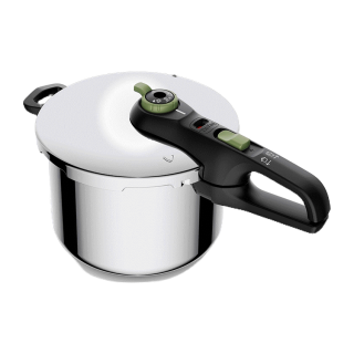 โปรโมชั่น : TEFAL ทีฟาล์ว หม้ออัดแรงดัน 4 ลิตร รุ่น SECURE TRENDY P2580400 สีเงินเขียว
