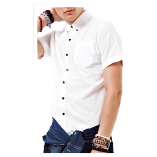 AMPORLO เสื้อเชิ้ต " แขนสั้นคอปก " สีเข้ม AMSS01 มี 4 สี