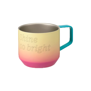 Starbucks Stainless Steel Gradient Yellow To Pink Mug 11.5oz. แก้วน้ำสตาร์บัคส์สแตนเลสสตีล 11.5ออนซ์ A11142333