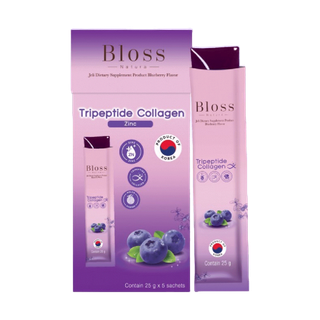 (แพ็คทดลอง) Bloss Jeli Booster (Blueberry) 25g. 5 pcs. (บลอสส์ เจลิ บูสเตอร์ (บลูเบอร์รี่) เจลี่ผิวใส ไร้สิว