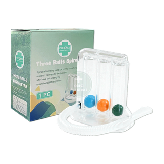 เครื่องบริหารปอด Incentive Triflows Spirometer Amsc เครื่องดูดบริหารปอด เครื่องช่วยบริหารปอด Triballs เพิ่มศักยภาพปอด