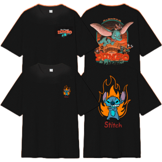 Disney Men Dumbo and Stitch //Oversized T-Shirt Cabonite // - เสื้อผู้ชายโอเวอร์ไซส์ ดิสนี่ ลายดัมโบ้ และ สติทซ์ สินค้าลิขสิทธ์แท้100% characters studio