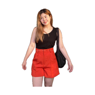 สีใหม่ล่าสุด seoulday_stuff◆(BDS015) Basic Day Shorts กางเกงขาสั้นเอวสูง กางเกงขาสั้นสีส้มอิฐ ที่สาวๆตามหา กางเกงสาวอวบ