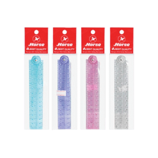 โปรโมชั่น : Horse ตราม้า ไม้บรรทัด โปร่งใส พับได้ รุ่น H-1719 จำนวน 1 อัน คละสี