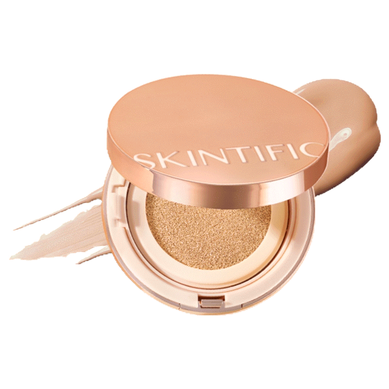 SKINTIFIC Cover All Perfect Cushion SPF35+ PA+++ คุชชั่น เบลอรูขุมขน ปกปิดสูง เผยผิวเนียน ผิวสวยไร้ที่ติ รองพื้น ติดทนนาน