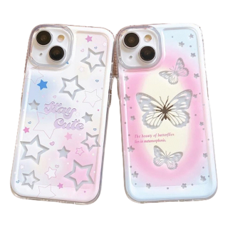 Venki - เข้ากันได้สำหรับ เคส iphone 11 เคสไอโฟน เคสไอโฟน11 ล้างช่องว่างขนาดใหญ่ เคส TPU นิ่ม สิ่งที่ป้องกันกล้อง Simple Butterfly กลับมาอีกครั้ง iPhone 14 13 Pro max 12 Pro Max 11 xr xs 7