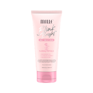 มิลเล่ Mille Blink Bright Body Primer Cream ไพรเมอร์ทาผิวขาว สำหรับผิวกาย ลดจุดด่างดำ 150 g.