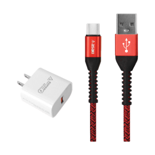 Asaki Charger Fast Charge ชุดชาร์จ ชาร์จเร็ว 5.0 A หัวชาร์จไฟบ้าน และสายชาร์จ Type C ระบบ Android รุ่น A-2203 (คละสี)