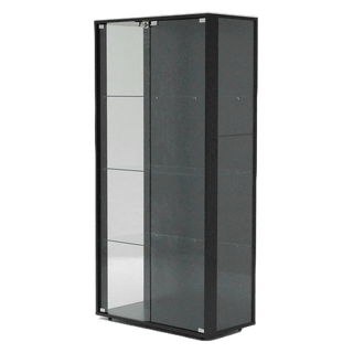 SB Design Square ตู้โชว์กระจกใส รุ่น GAELAN ขนาด 80 ซม. สีดำ (80x40x162 ซม.) แบรนด์ LOOMS