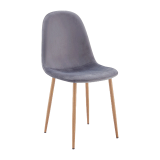 [คืน20% 20CCB425] HomeHero เก้าอี้ผ้ากำมะหยี่ ขาโลหะลายไม้ เก้าอี้กินข้าว เก้าอี้กำมะหยี่ Velvet Mid-Century Modern Cha