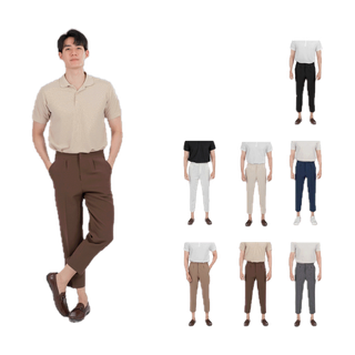 Clothvibes ‘Ivy Ankle Slack’[ไซส์ 30-42] - กางเกงแสล็คขาเต่อ เอวสูง เนื้อผ้าดี ยับยาก ไซส์เยอะ เหมาะกับคนทุกไซส์
