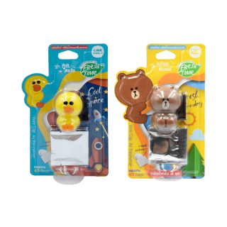 FreshTime x LINE FRIENDS น้ำหอม ปรับอากาศ อโรม่า รุ่นคลิปเสียบช่องแอร์ มี 2 กลิ่นให้เลือก