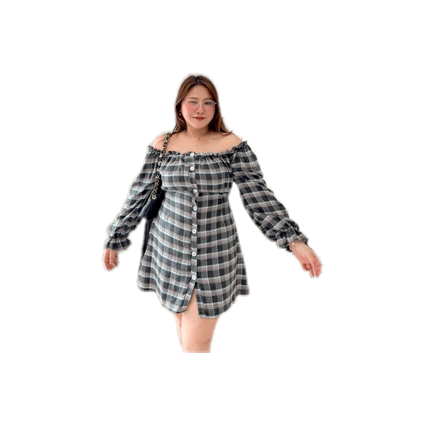 Scotty ginger dress 🧸 เดรสลายสก็อตรับคริสต์มาส - merry chubby house