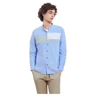 โปรโมชั่น : G2000 เสื้อเชิ้ตผู้ชาย ทรงสมาร์ทฟิต SMART FIT รุ่น 2612006265 BLUE เสื้อเชิ้ต เสื้อผ้า เสื้อผ้าผู้ชาย