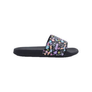 Skechers สเก็ตเชอร์ส รองเท้าแตะผู้หญิง Women Cali Side Lines 2.0 Skool Daze Walking Slides - 8730080-BKMT