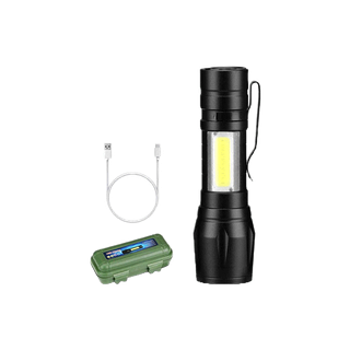 โปรโมชั่น : 530 Portable Flashlights Miniไฟฉายสว่างมาก CREE LED XPECOB 2in1 600mah usb charge 3mode ซูมได้