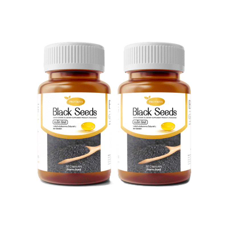 ⚡️11.15⚡️[ส่งฟรี] Protriva Black Seeds โปรทริว่า แบล็คซีดส์ น้ำมันงาดำสกัดเย็น ลดอาการปวดข้อปวดเข่า บำรุงกระดูก