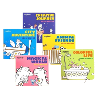 Mideer มิเดียร์ Coloringbook สมุดภาพระบายสีสำหรับเด็ก MD4214-4218