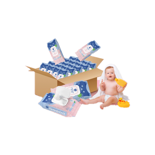 ราคาสุดคุ้มแบบยกลัง 1290 บาท !! OSOJI ORGANIC BABY WIPE ผ้าเช็ดทำความสะอาดสูตรออแกนิก แพคละ 80 แผ่น (24 ห่อ)