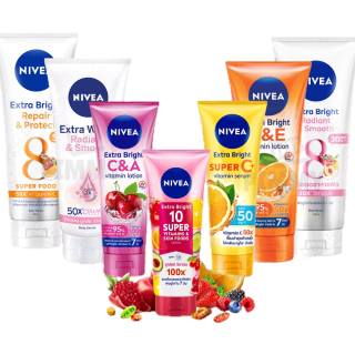 นีเวีย เอ็กซ์ตร้า เซรั่มบำรุงผิวกาย NIVEA Extra Bright / White ครีมบำรุงผิว วิตามินโลชั่น | เลือกสูตร 180 ml. X 1ชิ้น