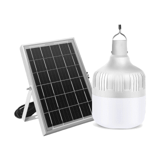 โปรโมชั่น : ROBANL หลอดไฟโซล่าเซลง LED Solar Light ไฟโซล่าเซลล์ ใช้พลังงานแสอาทิตย์ ไฟไล่ยุง สามารถปรับได้ 3 สี ไฟตุ้มโซล่าเซล