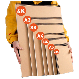 160 GSM มืออาชีพ สมุดสเก็ตช์ กระดาษหนา A5/16K/A4/8K/A3 กราฟฟิตี้ สมุดบันทึก อุปกรณ์ศิลปะ อุปกรณ์การเรียน ร่าง การวาดภาพ แผ่นจดบันทึก สีน้ำ สำหรับนักเรียน เครื่องเขียน