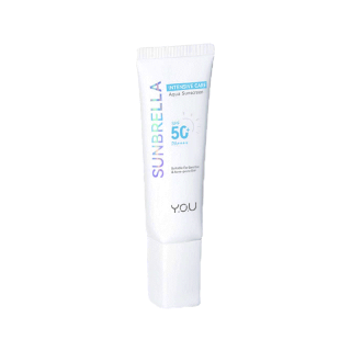 YOU Sunbrella Intensive Care Aqua Sunscreen SPF 50+ PA++++ ครีมกันแดด ป้องกันมลภาวะ UVA UVB เหมาะกับผิวแพ้ง่าย 40 ml