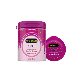 Onetouch ถุงยางอนามัย ขนาด 52 mm. รุ่น วัน สวีท โรแมนซ์ 1 กระป๋อง 12 ชิ้น