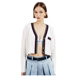 Merge Official - Classic Cropped Cardigan 4 Colors (พร้อมส่ง)