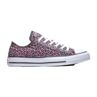 Converse รองเท้าผ้าใบ รุ่น Ctas Mini Leopard Print Ox Pink/Black - 572053Ch1Pibk - สีชมพู/ดำ ผู้หญิง