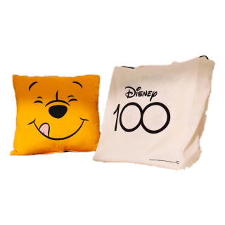 [กทม. 3-5 วัน ส่ง] SB Design Square หมอน Disney รุ่น Collection ลาย Winnie the pooh ผ้าสีเหลือง (45 x 45 x 13 ซม.) แบรนด์ KONCEPT FURNITURE