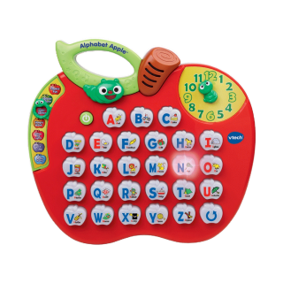 VTech วีเทค การสะกดคำ อ่านออกเสียง ตัวอักษรภาษาอังกฤษ การคำนวณ เกมส์ และเวลา 2-5 ปี 8 in 1 Alphabet Apple