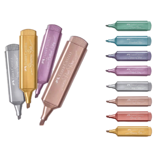 Ohmynote ปากกาไฮไลท์เมทัลลิก Faber Castell เฟเบอร์คาสเทลล์ รุ่นไม่มีขายในห้าง